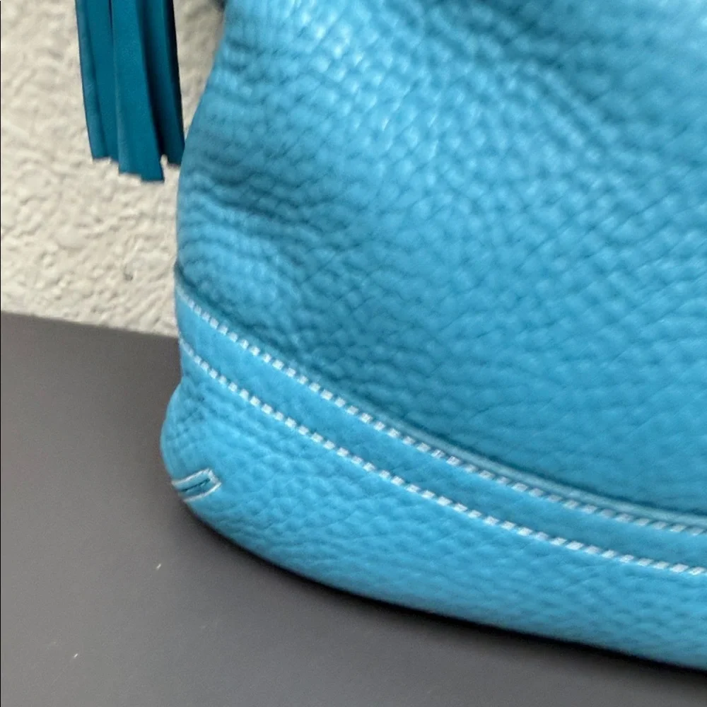 Rare Vintage Teal Blue Coach SoHo Leather Duffle